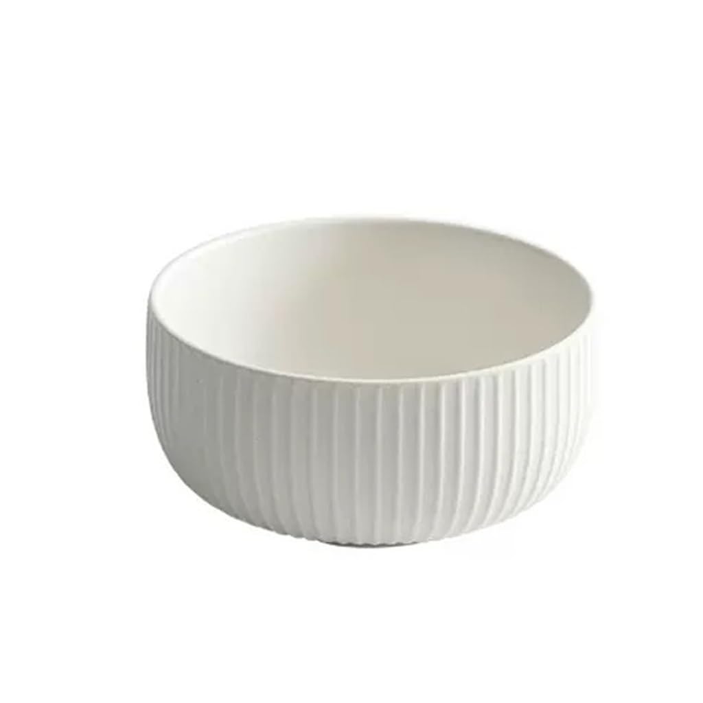 WOTZOV Salad Bowl Japanese Rice Bowl Household Ceramic Bowl Salad Bowl Fruit Bowl Small Soup Bowl For Salad, Soup, Pasta Kitchen Supplies，A