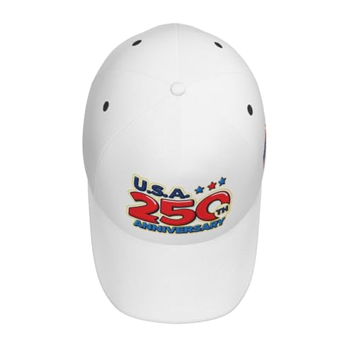 Image of USA Flag Baseball Cap American Patriotic Trucker Hat Father Dad Mother Mom Adjustable Sportswear Hat for Men Women Adults
