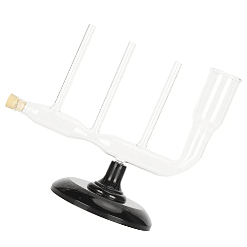 Ong Presentador de Pruebas de física, Conector de Tubo de Vidrio de Vidrio Engrosado, Transparente Estable para cursos de física para física