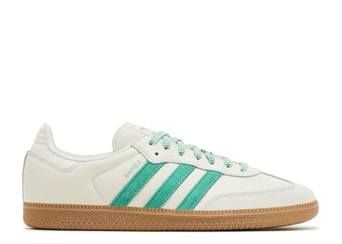 adidas アディダスオリジナルス SAMBA OG W サンバ レザースニーカー JI3906 シューズ 白 緑 レディース メンズ【27.0cm-Off White-Green(JI3906)】