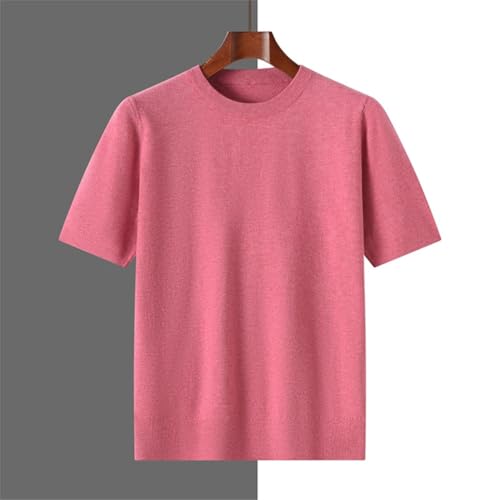 Men's Pullover Sweaters O-Neck Short Sleeve Solid Color Plus Size Casual Slim Fit Sweater2