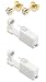 Ear Piercing Gun Studs Earrings Disposable Ear Mixed Colors No Pain Safety Unit Tool With Ear Stud Asepsis Pierce Kit For Girls Women Men Ear Piercing Gun 2 Pack (231 4mm gold cz)