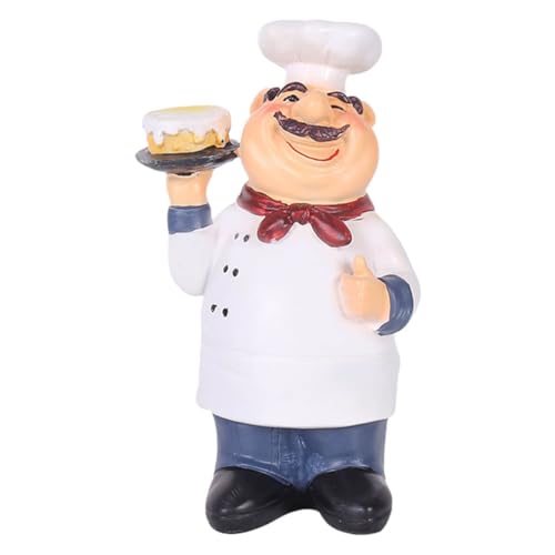 Figura decorativa chef para cocina 7.48x4.33x3.14 in