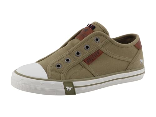Produktbild Mustang Damen Sneaker Baumwolle sportlich Slipper 26M0242004, Größe: 37 EU, Farbe: Grün