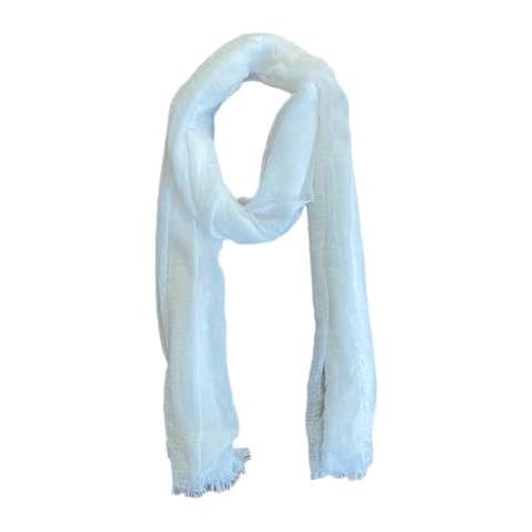 OllieByBeebz Cotton Scarf Shawl | Hijab Wrap | All Seasons Fashion | Soft Scarves for Women and Men | Lightweight Semi Crinkly 18 Cover