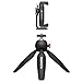 SENNHEISER Professional MKE 400 + Mobile Kit, Directional On-Camera Microphone with Smartphone Clamp & Manfrotto PIXI Mini Tripod, 509257, Auxiliary,Black
