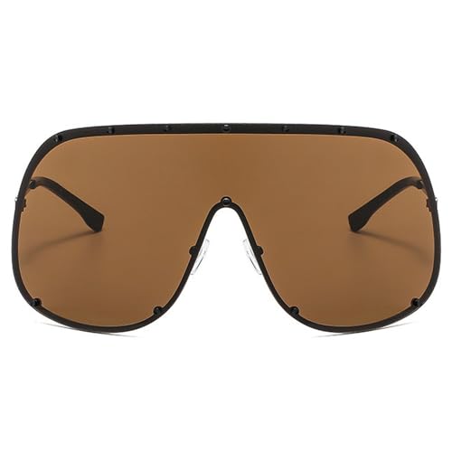 Oversized One-Piece Square Sunglasses Women 2025 Luxury Trendy Punk Shield Shades Outdoor Eyewear For Ladies2