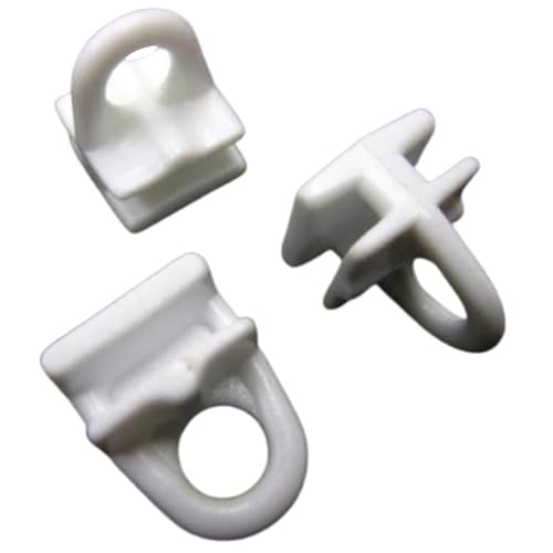 Curtain Track Gliders Pole Runners Drape Fabric Rail Tape Hooks Effortless Gliding Curtain Rail Slider Hooks Rod Slides Rollers for Window Door Shower Pack of 20