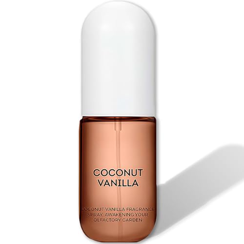 Coconut Vanilla Body Spray for Women - All-Day Light Vanilla Perfume Body for Hair & Skin with Essential Oils