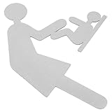Alipis Wickelstation Schild aus Geschäftliches Toiletten Indikatorschild für Wickelräume Langlebig Einfach zu Installieren für Restaurants Hotels