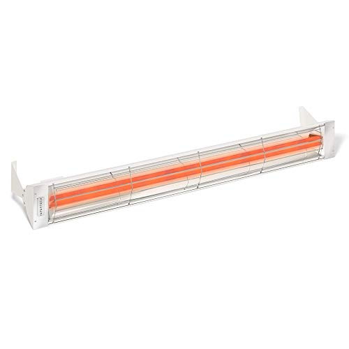 Infratech WD-6024 WH Stainless Steel 61.25” Dual Element Fixture 6000 Watt, 240 Volt, White Finish