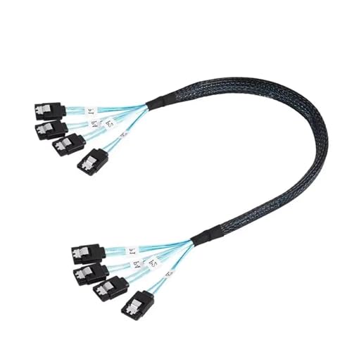 Cable 6 SATA a 6 SATA III 6Gbps S/AS 1m miniatura 2