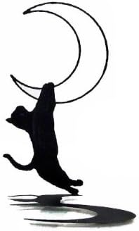 Amazon Co Jp シルエットオブジェ ぶらさがり猫 猫の置物 ホーム キッチン