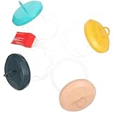 MAGICLULU Antihaftbeschichteter Mikrowellen Eierdämpfer mit Ölpinsel Hitzebeständig und Kompakt zum Pochieren und Dämpfen von Eiern für Schnelles Frühstück und Babynahrung Zufällige Farbe