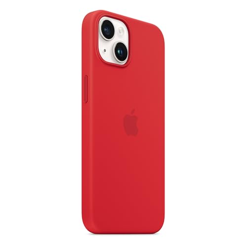 Image of Apple iPhone 14 Silicone Case with MagSafe - (Product) RED