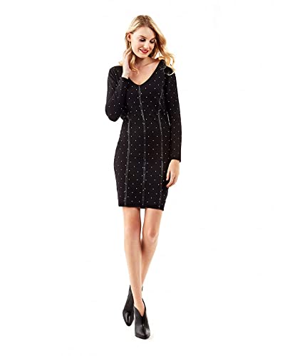 Robe Brunella Noir à Pois Guess pour vos Soirées Chic