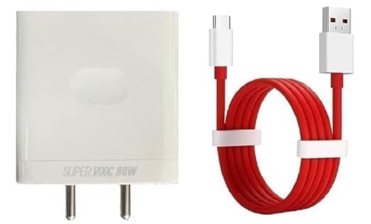 Image of Original 80w Wall Charger | USB Type A to C Connectivity | High Speed Charging | Compatible with One Plus 9 Pro 11 Jupiter Nord CE 2 Lite 8T 7T Ace 2V N20 SE 10R