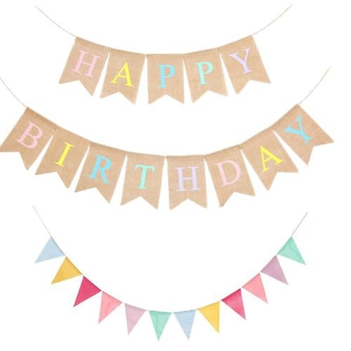 ATSNOSH Guirnalda Feliz Cumpleaños, Banderines Festival,