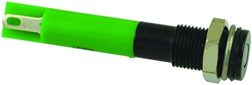 APEM Q6F7BXXG02E LED Panel Mount Indicator, Green, 2.2 VDC, 6 mm, 20 mA, 12 mcd, IP67