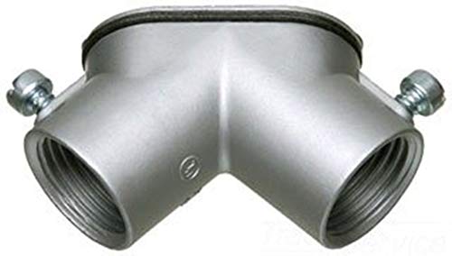 Arlington HL5000-1 Combination Threaded Rigid and Set-Screw EMT 90 Degree Pulling Elbow, 1/2 Inch