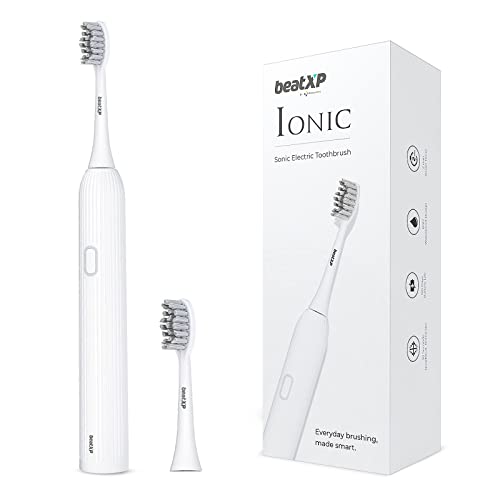 Image of beatXP Ionic Electric Toothbrush for Adults with 2 Brush Heads & 4 Cleaning Modes| Rechargeable Electric Toothbrush
