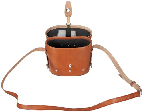 Binoculares MFH 8x30 negros con estuche de cuero miniatura 5