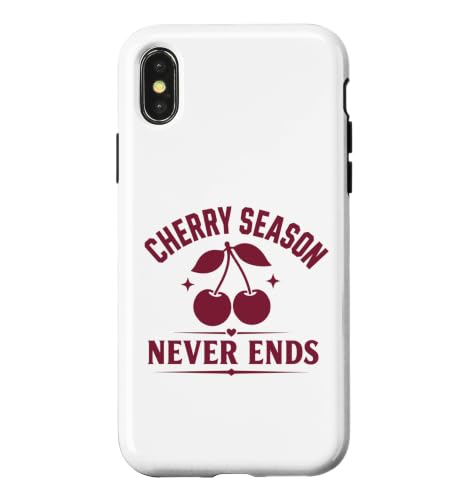 Sweet Summer nature fruit Cherry Season Never Ends �X�}�z�P�[�X iPhone X/XS �p