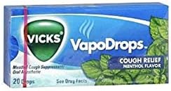 Vicks Cough Drops Menthol - 20 Drops/pack (Pack Of 20)
