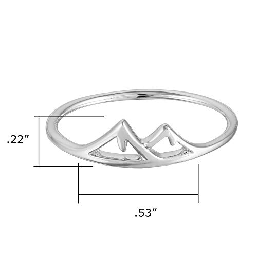 Boma Jewelry Sterling Silver Mountain Range Peak Ring4