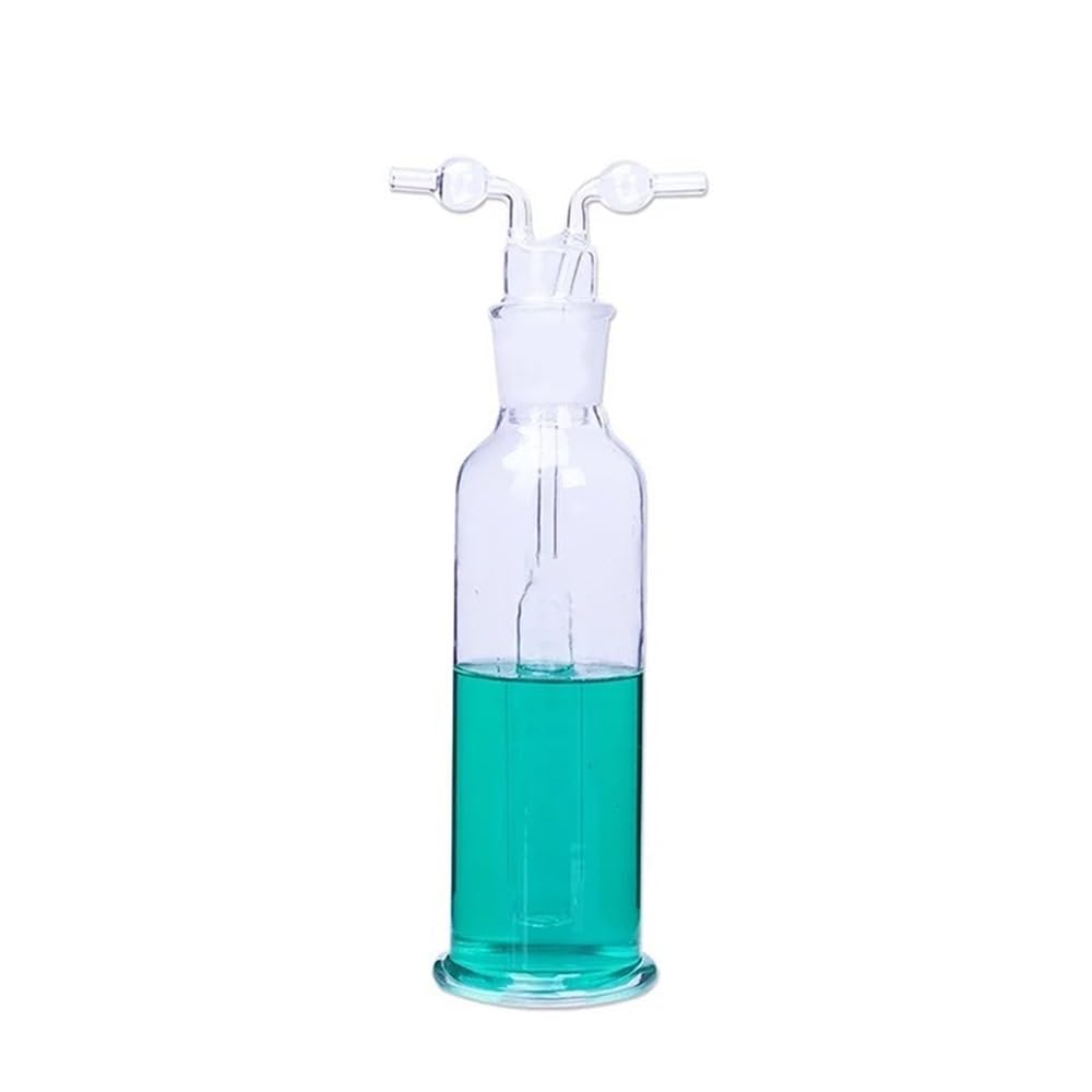 Laborglaswaren Laborflasche aus Glas, Vakuumfalle, 250 ml, mit zwei gebogenen Rohrverbindungen for Glaswaren-Set