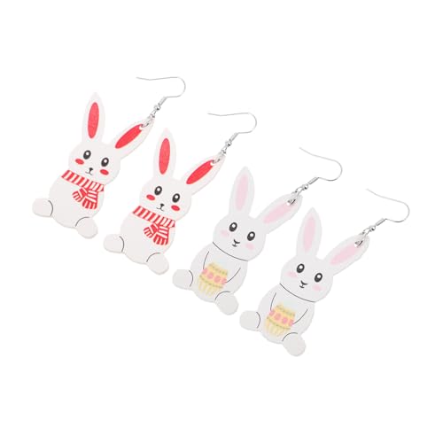 Oreilles de lapin pendantes pour adulte | 2 paires de boucles uniques