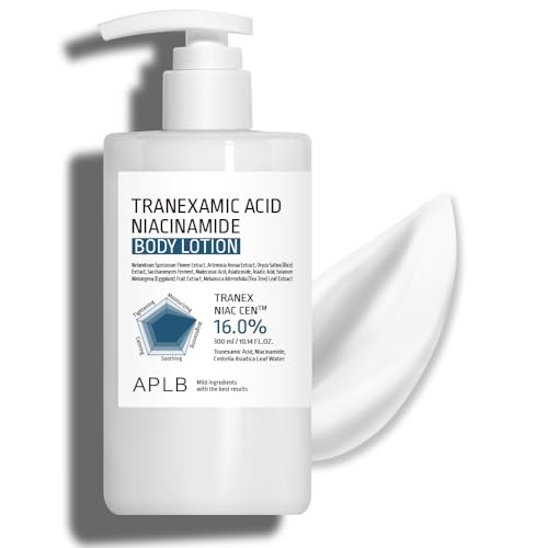 APLB Tranexamic Acid Niacinamide Body Lotion | TRANEX NIAC CEN™ 16.0% 10.14 FL.OZ/Korean Skincare, Long lasting hydration, Blemish Care, Helps with skin discoloration