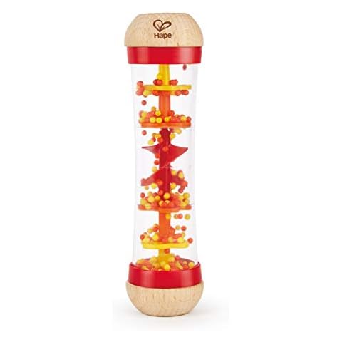 Sonajero de madera musical Hape Beaded Raindrops Cover
