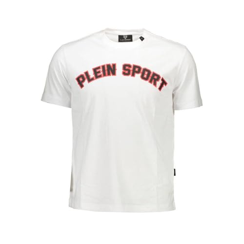 Plein Branded Badges Philipp Plein Sport TIPS117 01 Maglietta Bianco White Uomo