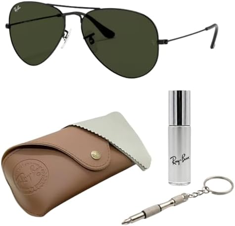 Ray-Ban RB3025 Classic Aviator Shape Sunglasses With Eyewear Kit ...