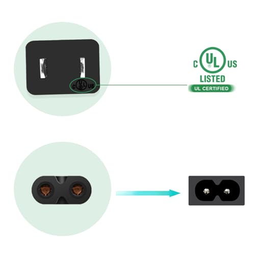 image for TPLTECH 12Ft AC Power Cord for PS5 / PS4 / PS3 Slim Game Console, TV, 