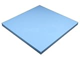 Heiro Schaumstoffplatte Blau 50x50cm Schaumstoff Kissen Schaumstoffpolster - extra formstabil - 3cm dick