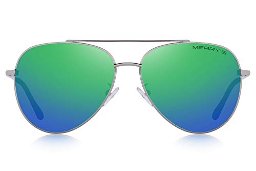 MERRY'S Mens Polarized Sunglasses for Women Aviation Frame HD Polarized Sun glasses for Men Driving S81383