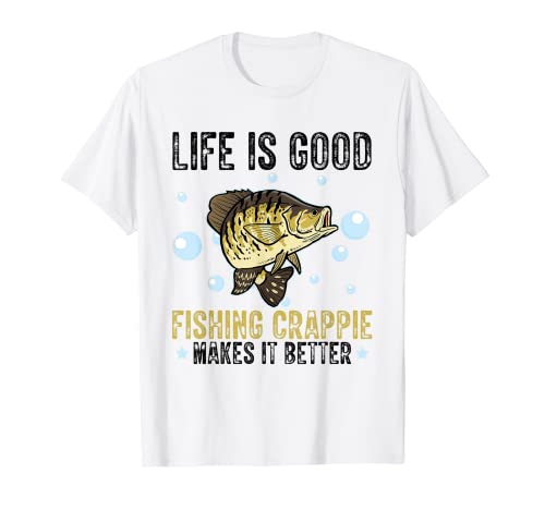 Fishing Rod Fish Fisherman Fishing Crappie T-Shirt
