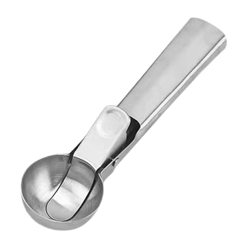 Cuchara para helado, acero inoxidable, cuchara para galletas, bola de melón, utensilio de cocina para recoger helados, frutas, postres, hornear y uso culinario diario