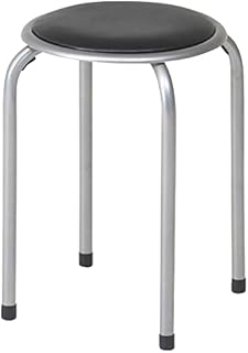 丸椅子 10脚セット (フレームがシルバー色) パイプ 椅子 イス いす スツール スタッキング チェア チェアー スタッキングスツール