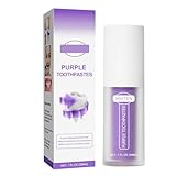 V34 Purple Toothpaste—Reduces Tooth Yellowing, Gently Cares for Sensitive Teeth/Gums, Brightens Your Smile, and Freshens Breath.(2pcs)