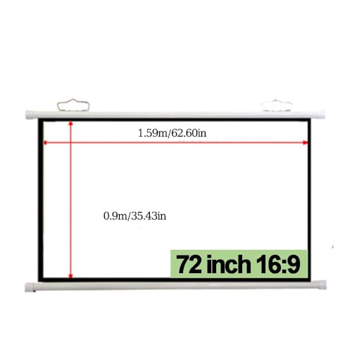 Pantalla para proyector manual 40 pulgadas 16:9 miniatura 7