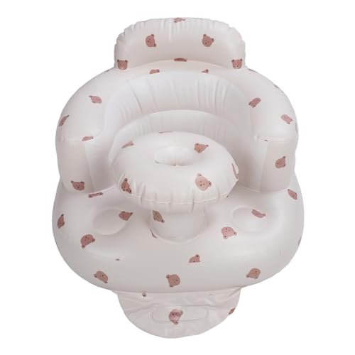 Xiuganpo Asiento Inflable para bebé, Fácil de Usar y Transportar, Protección Suave para Sentarse en la Silla del Niño, en la Bañera o en el césped.