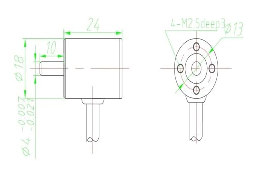 Sensor de ángulo HAE18U5V12A0.5 para medir rotación sin perder datos con salida SSI 5