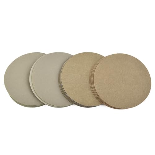 Kivivaka Schleifscheiben, 7,6 cm, Körnung 3000–10000, Klett-Rückseite, Trocken- und Nassanwendung, für Holz, Metall und Automobil-Polieren, 20 Stück