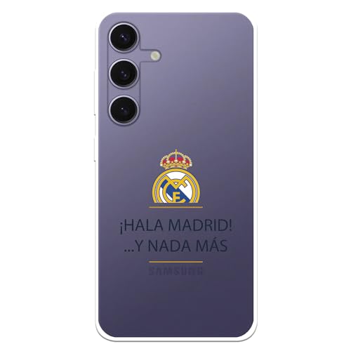 Coque Samsung S24 Plus Real Madrid transparente en silicone souple
