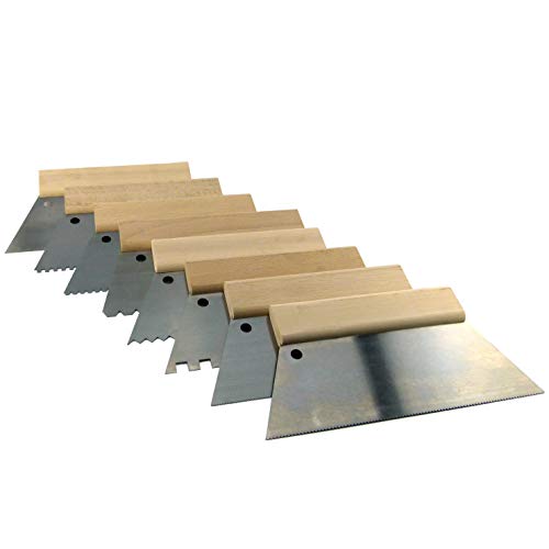 Leimauftragsspachtel Zahnspachtel nach TBK 180/250 mm, gezahnt, ungezahnt Holzrücken Größen: A1 A2 A3 A4 A5 B1 B2 B3 B4/S4 B11 C1 C2 C3 C4 C5 (180 mm, A2) Leimauftragsspachtel Zahnspachtel nach TBK 180/250 mm, gezahnt, ungezahnt Holzrücken Größen: A1 A2 A3 A4 A5 B1 B2 B3 B4/S4 B11 C1 C2 C3 C4 C5 (180 mm, A2)