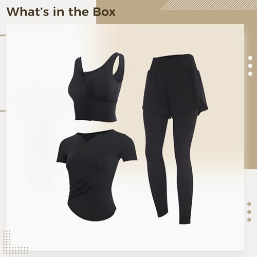 Ensemble d'entraînement respirant et extensible legging taille haute - 5