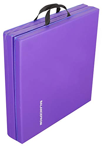 Balancefrom 1.5" Thick Three Fold Folding Exercise Mat With Carrying Handles For Mma, Gymnastics And Home Gym #TOP5